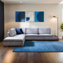 Atelier Del Sofa Sofá Esquinero Izquierdo sin Puf - Gris Oscuro - 193 cm x 313 cm